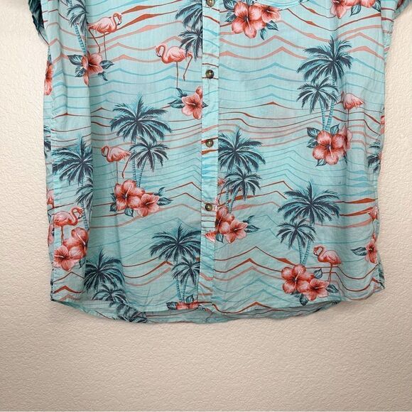 Billabong Men’s Sundays X Floral Short Sleeves Button Down Shirt, Size XL - Picture 6 of 11